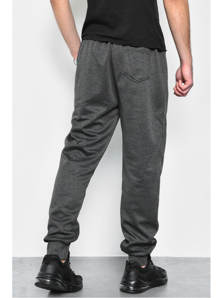 Спортивні штани чоловічі напівбатальні темно-сірого кольору 1403-11 172436C