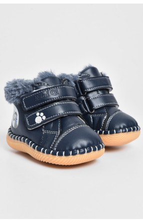 Ботинки детские зима темно-синего цвета 172448C