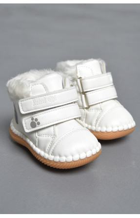Ботинки детские зима белого цвета 172450C