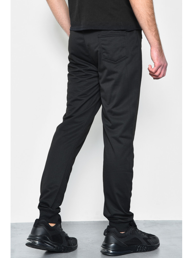 Спортивные штаны мужские черного цвета 2076-6 172572C