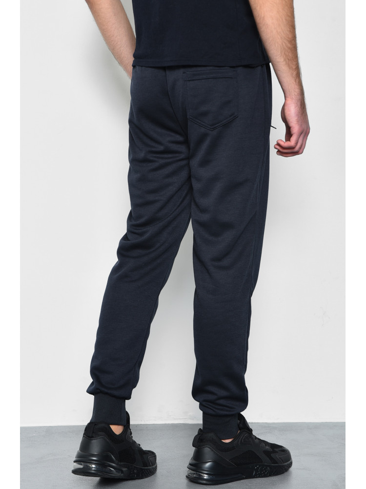 Спортивные штаны мужские темно-синего цвета 1403-2 172576C