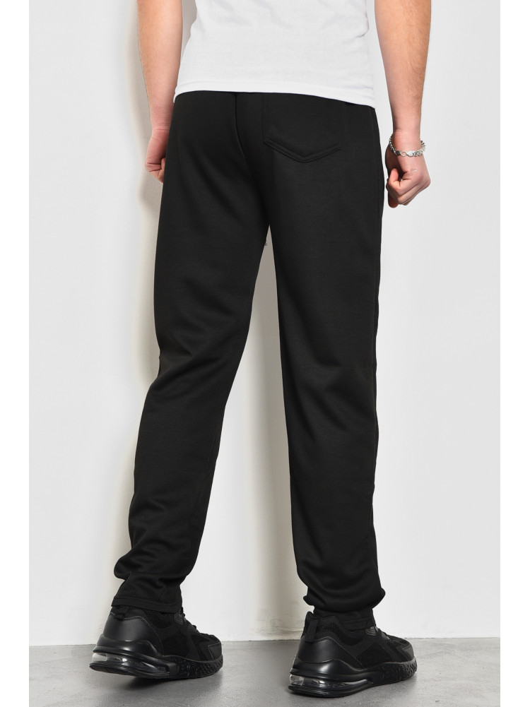 Спортивные штаны мужские черного цвета 7103 172578C
