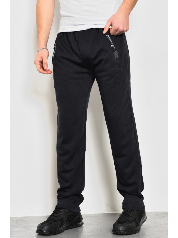 Спортивные штаны мужские темно-синего цвета 7103 172583C