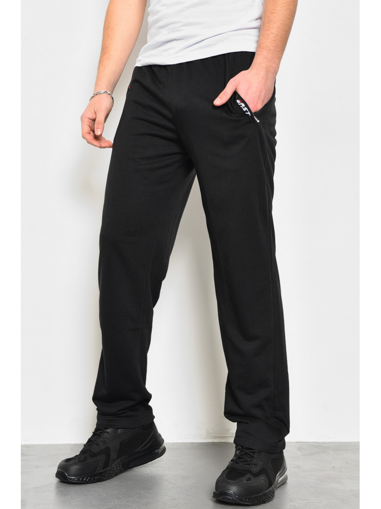 Спортивные штаны мужские черного цвета 6202 172594C