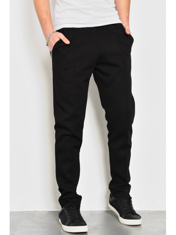Спортивные штаны мужские черного цвета 722-01 172684C