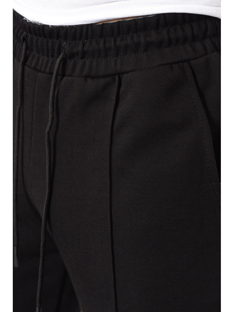 Спортивні штани чоловічі чорного кольору 722-01 172684C