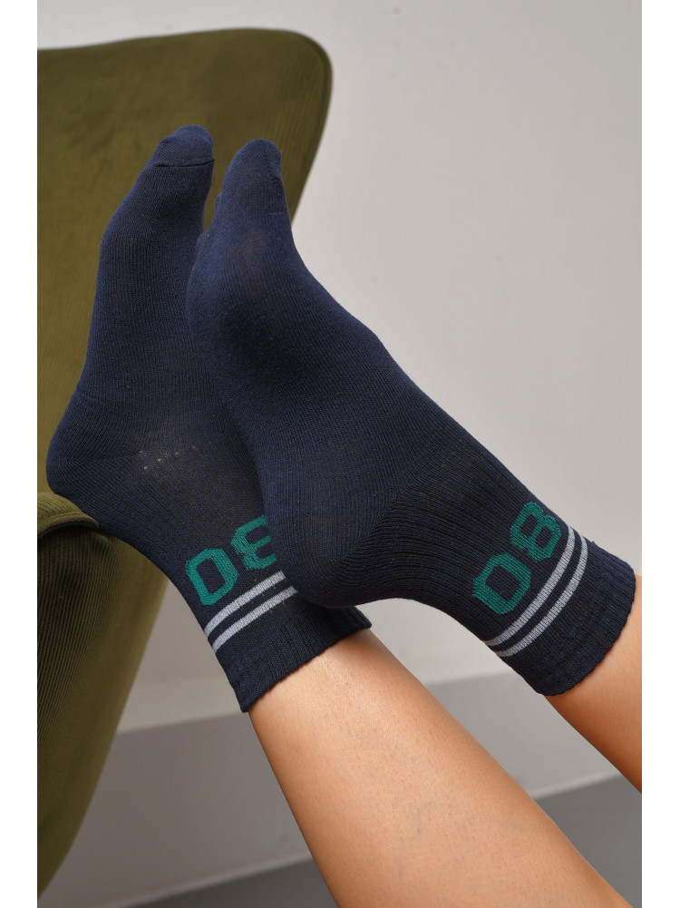 Шкарпетки жіночі спортивні темно-синього кольору розмір 36-40 564 172749C
