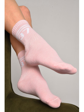 Шкарпетки жіночі спортивні рожевого кольору розмір 36-40 564 172754C