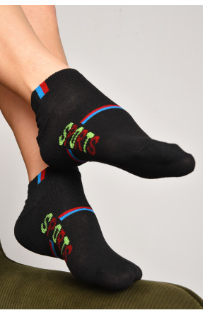 Шкарпетки жіночі спортивні чорного кольору розмір 36-40 190 172774C