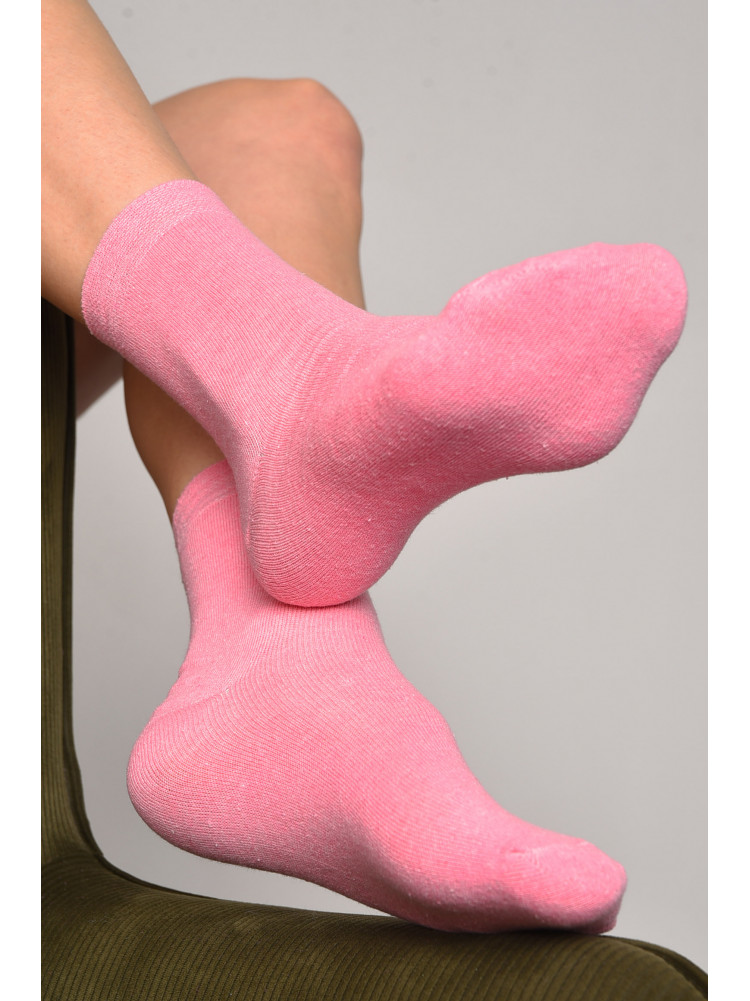 Шкарпетки жіночі демісезонні темно-рожевого кольору розмір 35-41 005 172784C