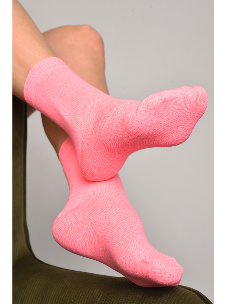Шкарпетки жіночі демісезонні рожевого кольору розмір 35-41 005 172786C