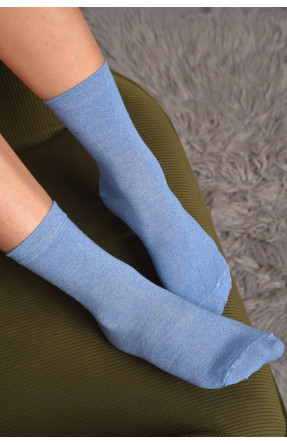 Шкарпетки жіночі демісезонні блакитного кольору розмір 35-41 005 172788C
