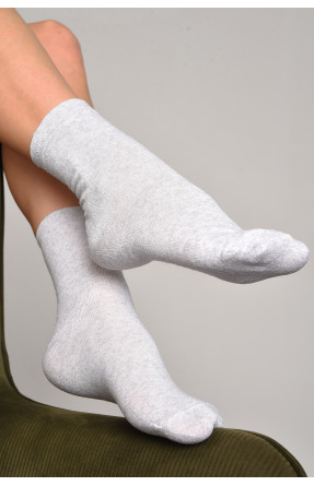 Шкарпетки жіночі демісезонні світло-сірого кольору розмір 35-41 005 172806C