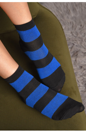 Шкарпетки жіночі демісезонні чорно-синього кольору розмір 36-40 185 172848C
