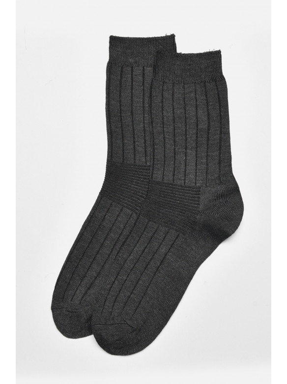 Шкарпетки чоловічі демісезонні темно-сірого кольору розмір 41-47 F515 172869C