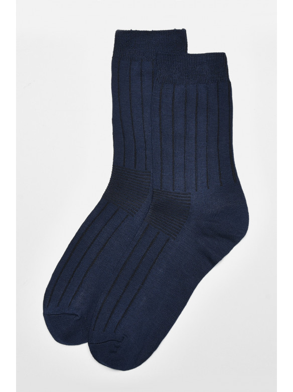 Шкарпетки чоловічі демісезонні темно-синього кольору розмір 41-47 F515 172870C