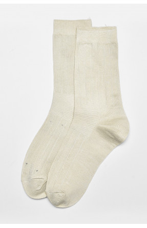 Шкарпетки чоловічі демісезонні бежевого кольору розмір 41-47 F515 172873C