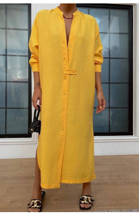 Сукня жіноча однотонна жовтого кольору 062 172876C