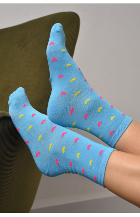 Шкарпетки жіночі демісезонні блакитного кольору розмір 36-40 112 172885C