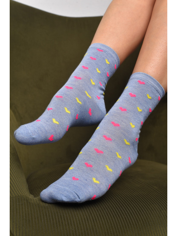 Шкарпетки жіночі демісезонні сірого кольору розмір 36-40 112 172888C