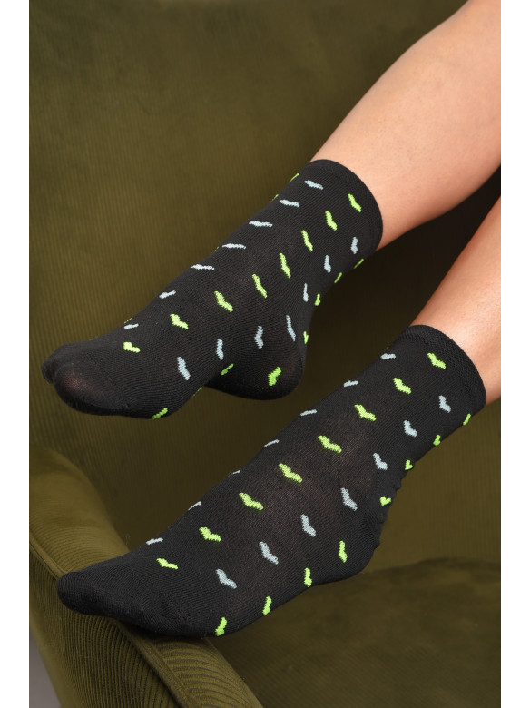 Шкарпетки жіночі демісезонні чорного кольору розмір 36-40 112 172891C