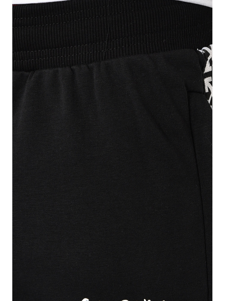 Спортивные штаны мужские черного цвета 718-01 172944C