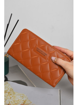 Кошелек женский из экокожи коричневого цвета YZ-317-5 172997C