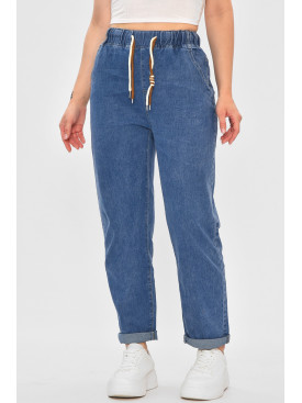 Джинсы женские зауженные синего цвета 785-2А 173068C