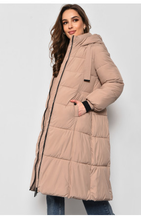 Куртка жіноча єврозима бежевого кольору 28001 173098C