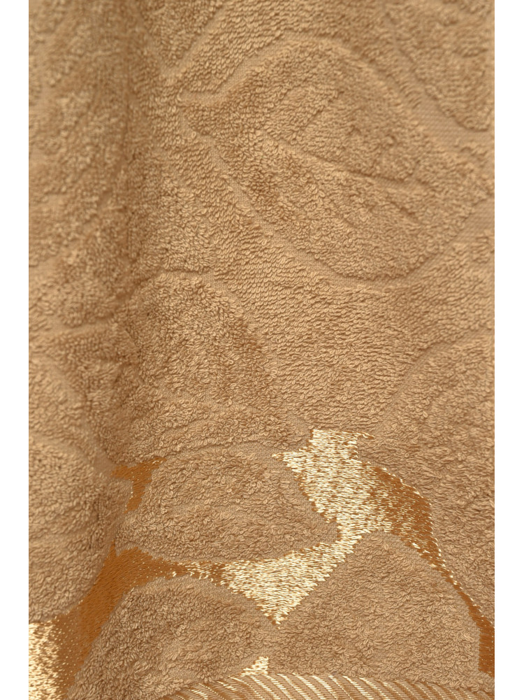 Полотенце банное махровое светло-коричневого цвета 173115C