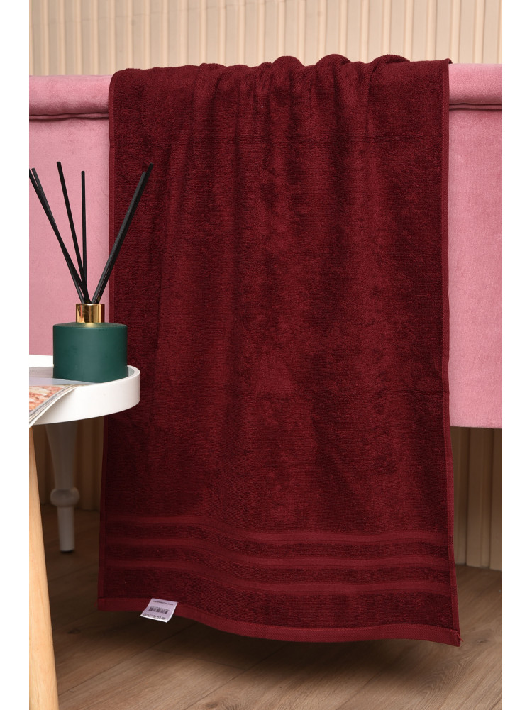 Полотенце для лица махровое бордового цвета 173146C