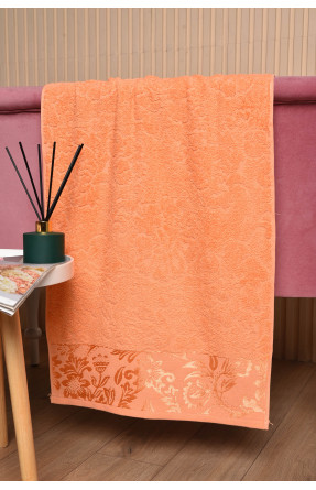Полотенце для лица махровое оранжевого цвета 173154C