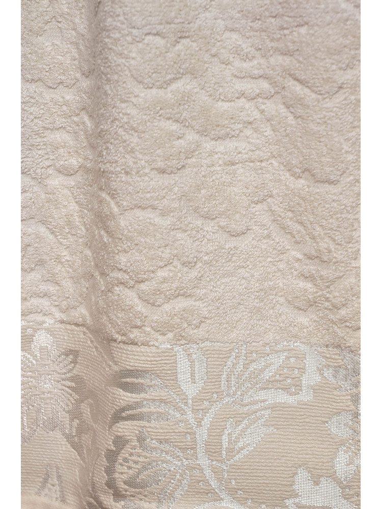 Рушник для обличчя махровий молочного кольору 173157C
