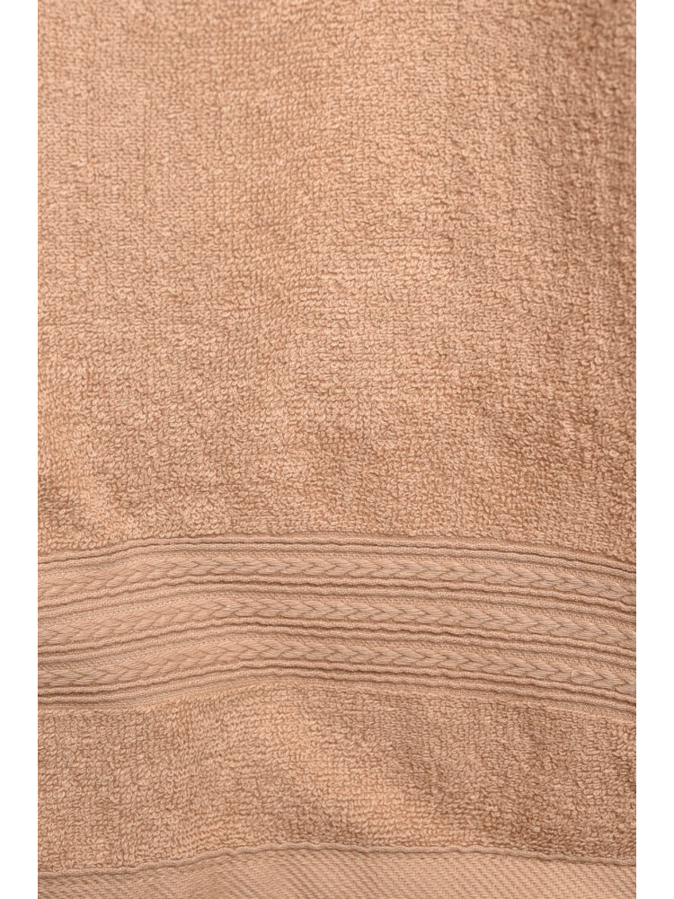 Рушник для обличчя махровий бежевого кольору 173171C