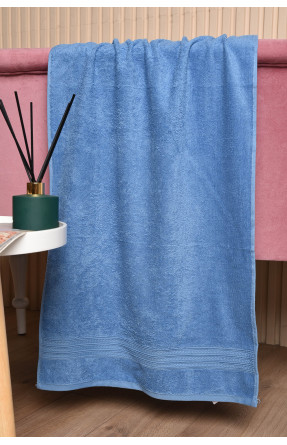 Полотенце для лица махровое синего цвета 173175C