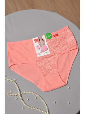 Трусы женские полубатальные розового цвета А6125 173178C