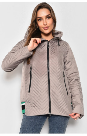 Куртка жіноча демісезонна оливкового кольору 8044 173191C