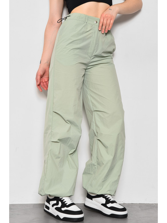 Спортивні штани жіночі фісташкового кольору 1644 173333C