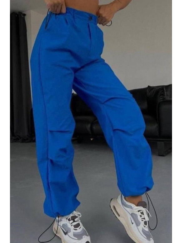 Спортивные штаны женские синего цвета 1644 173335C