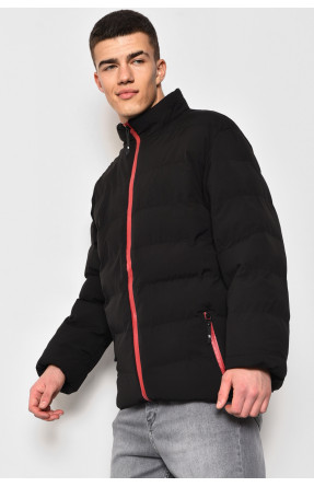 Куртка мужская демисезонная черного цвета 8088 173351C