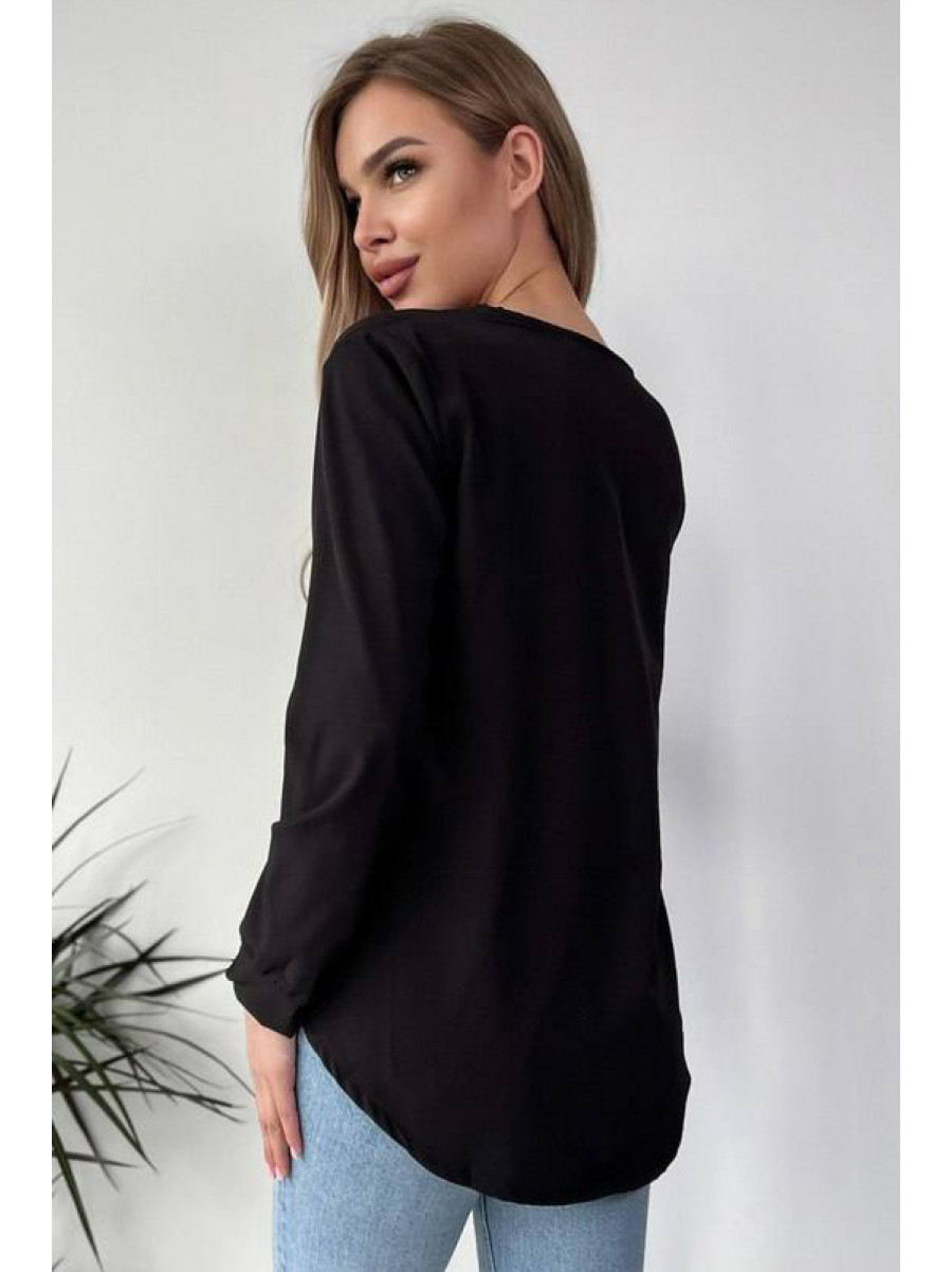 Блуза жіноча чорного кольору 1294 173376C