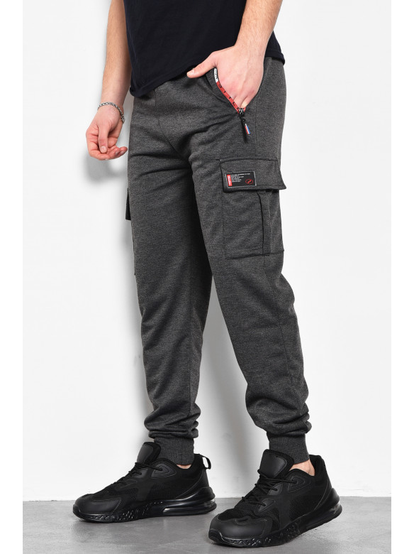 Спортивные штаны мужские темно-серого цвета 108 173378C
