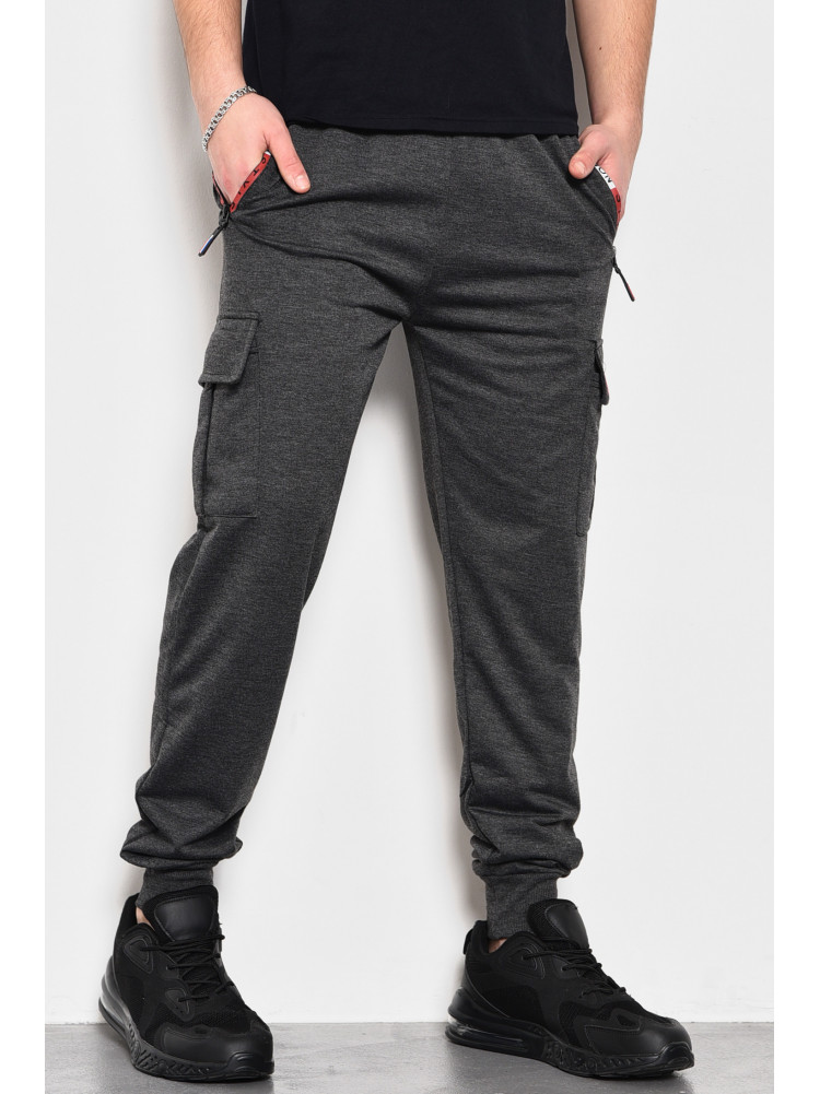 Спортивные штаны мужские темно-серого цвета 108 173378C