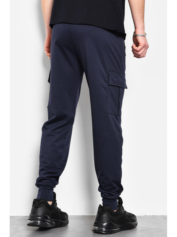 Спортивные штаны мужские темно-синего цвета 108 173379C