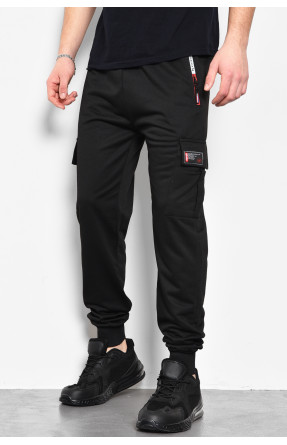 Спортивные штаны мужские черного цвета 108 173380C