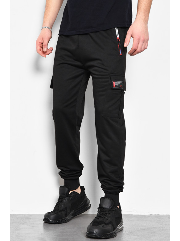 Спортивні штани чоловічі чорного кольору 108 173380C