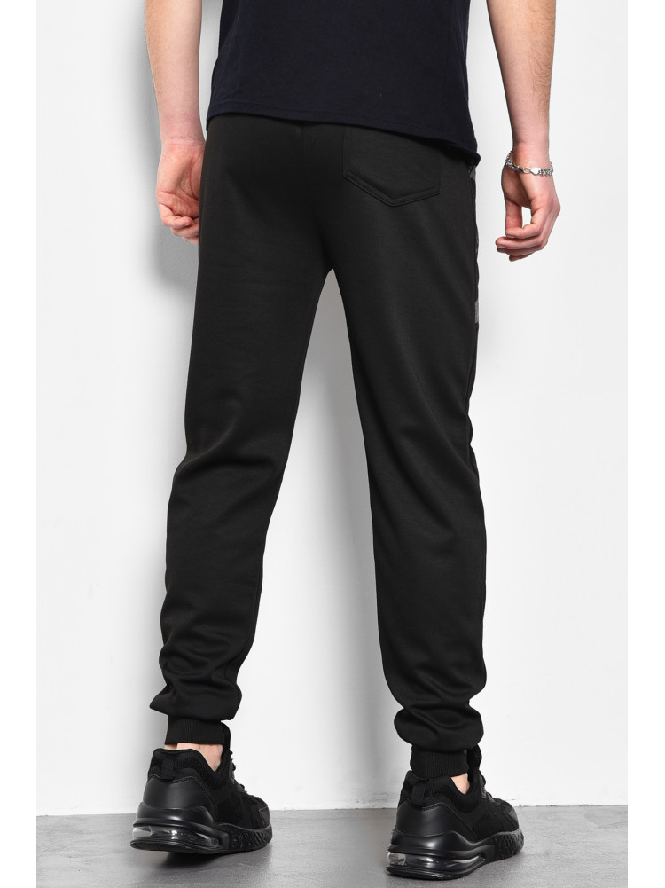 Спортивные штаны мужские черного цвета 7107 173384C