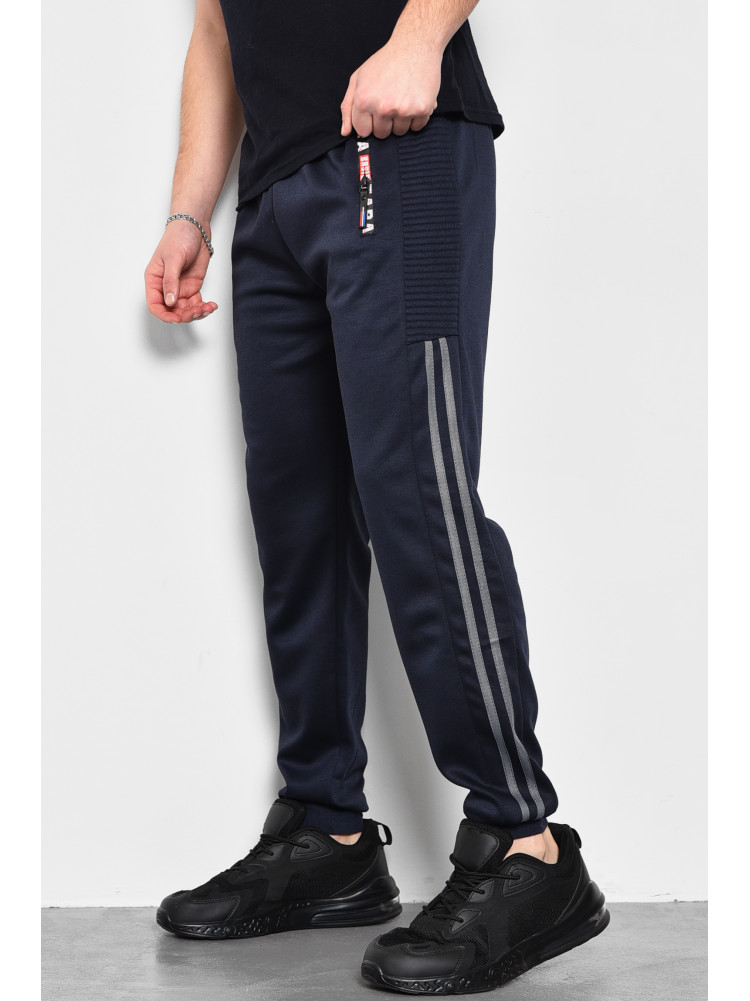 Спортивные штаны мужские темно-синего цвета 501 173388C