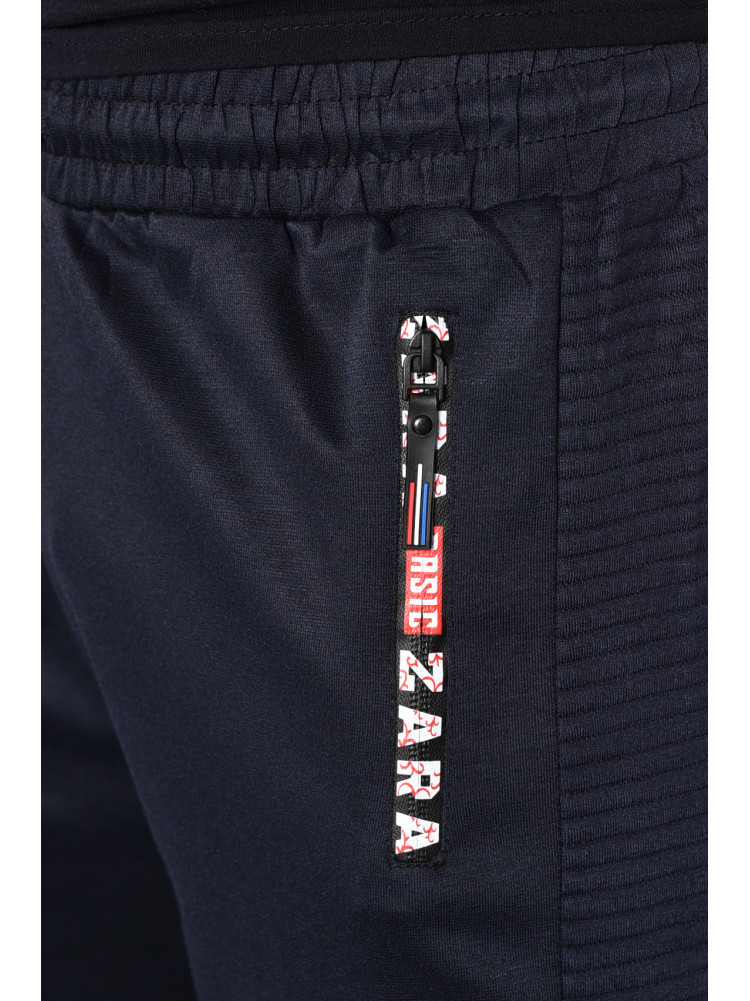 Спортивные штаны мужские темно-синего цвета 501 173388C