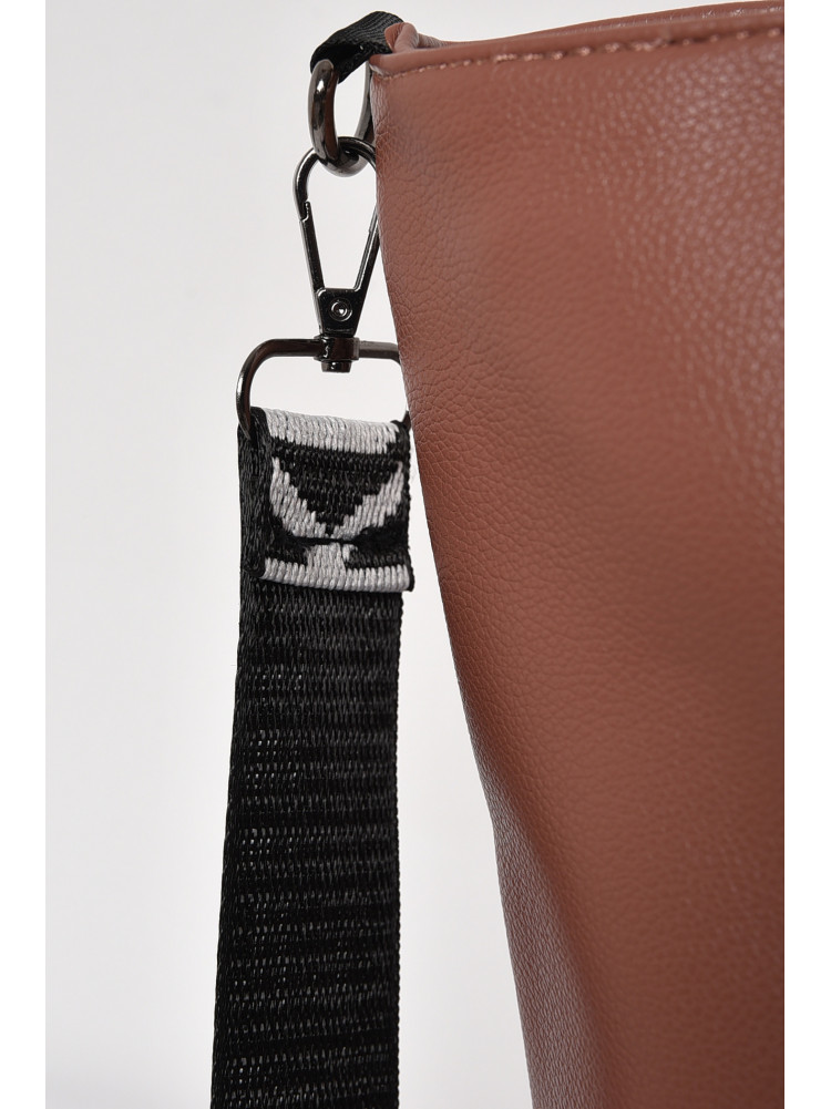 Сумка-шоппер жіноча з екошкіри темно-пудрового кольору Р15163 173405C